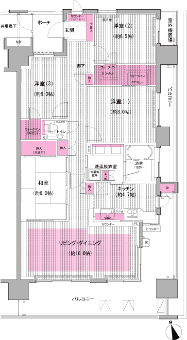 今日の間取り 4ldk 108 06m2 マンションの間取り